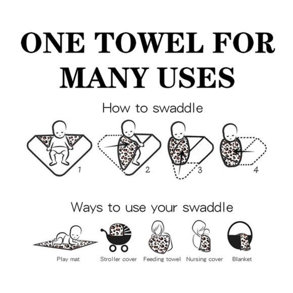 NEW Baby Girl Newborn Receiving Blanket with Headband Set Baby Swaddle Nursery - Picture 5 of 7